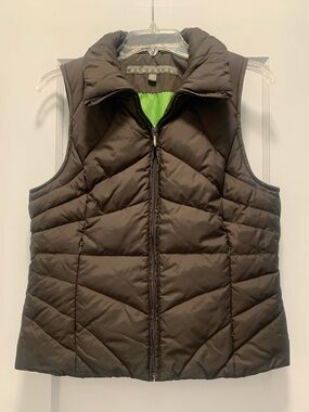KENNETH COLE REACTION Brown Women’s Down Puffer Vest in Dark Brown SZ M/Fits S